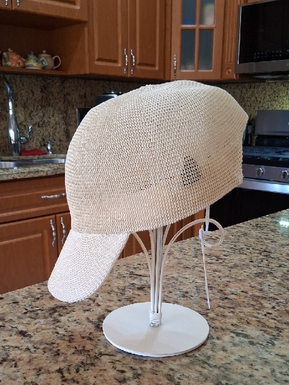 Wyeth by Todd Magill Cream Straw Baseball Cap - Picture 3 of 10